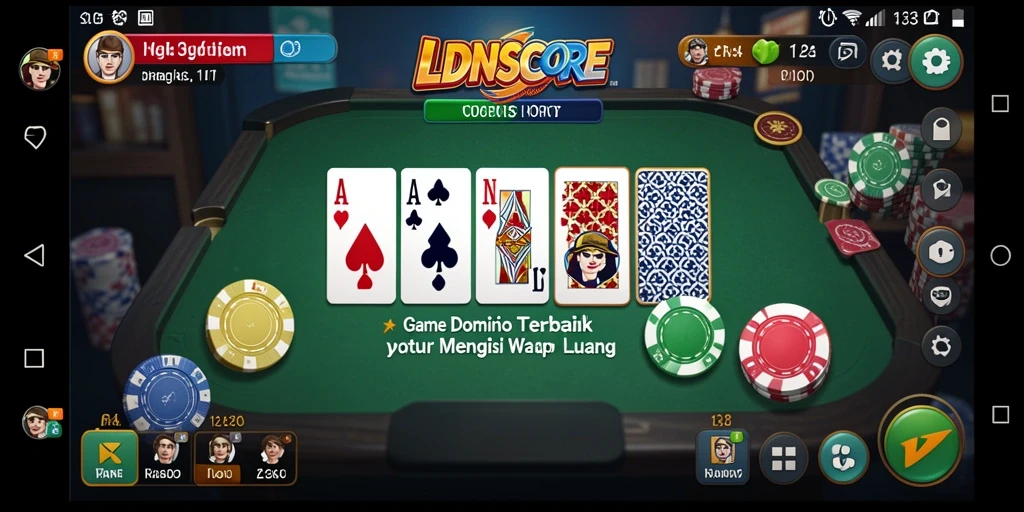 Screenshot menampilkan gameplay seru Domino di LDNSCORE.
