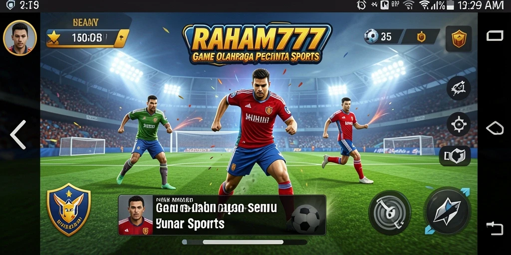 Tangkapan layar utama RAHAM777 menampilkan aksi seru dalam pertandingan olahraga.