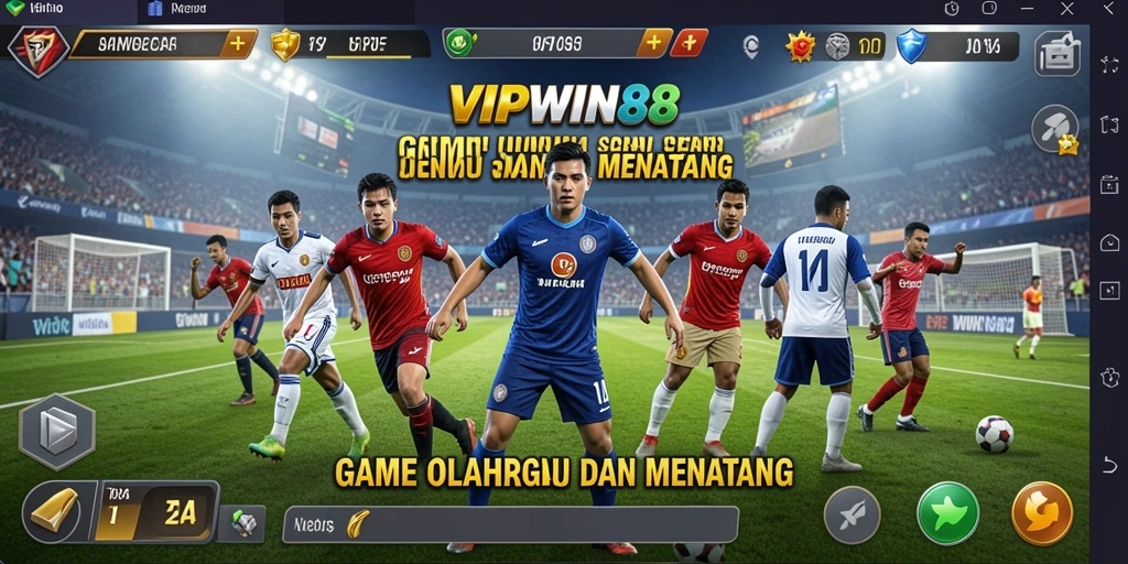Screenshot gameplay <strong>VIPWIN88</strong> menampilkan aksi olahraga yang mendebarkan.